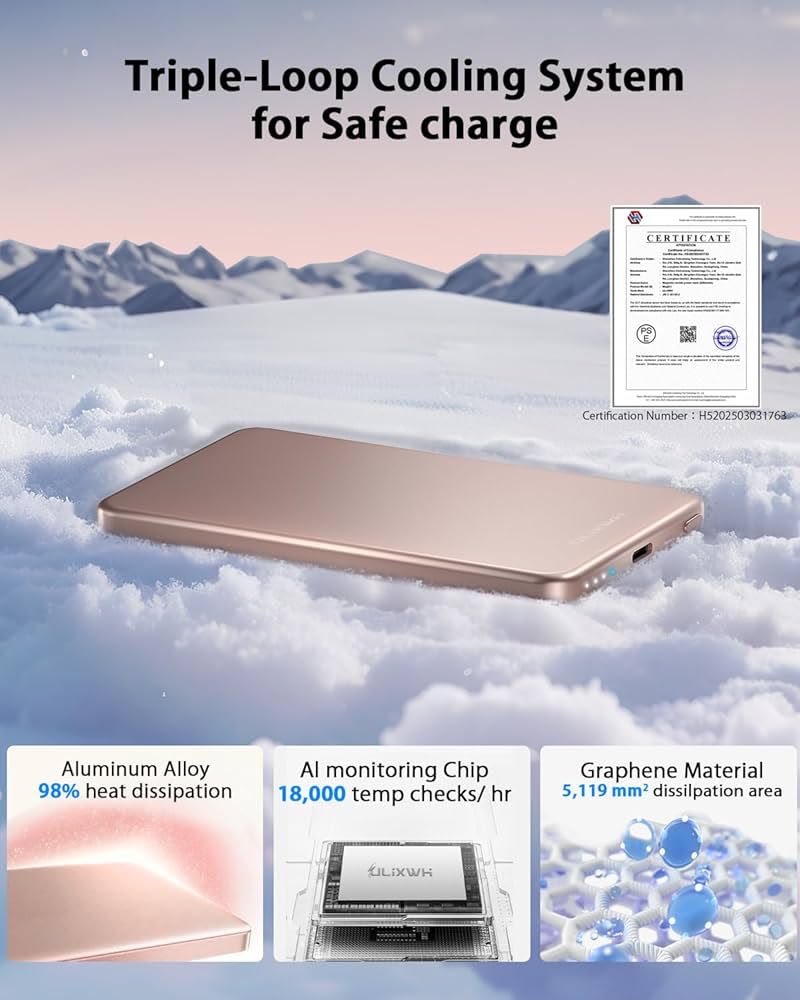 Magnetic Wireless Power Bank – MagSafe Compatible | 5000mAh & 10000mAh