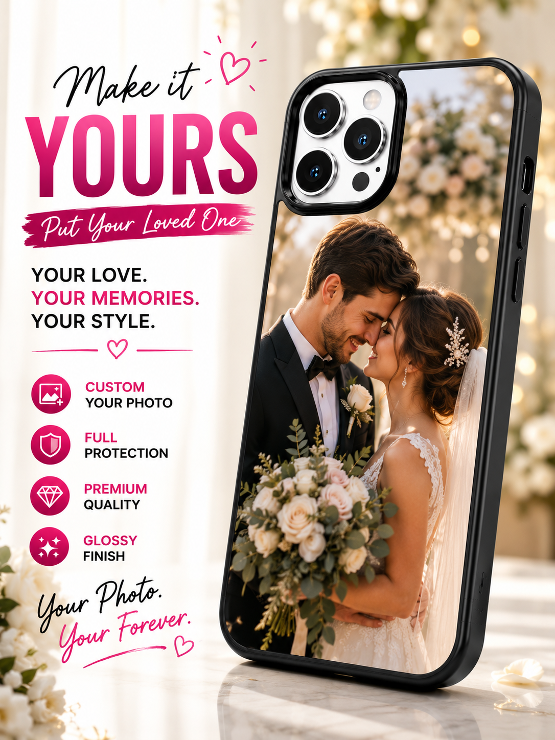 E-Ink Screen Phone Case | Unlimited Customizable Display | NFC-Powered. Iphone 12 to 17 series