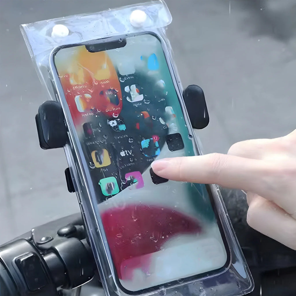 Transparent Waterproof Phone Cover Pouch Universal Mobile Phone Protector Case for Cycling Riding Outdoor Rainproof Phones Bag