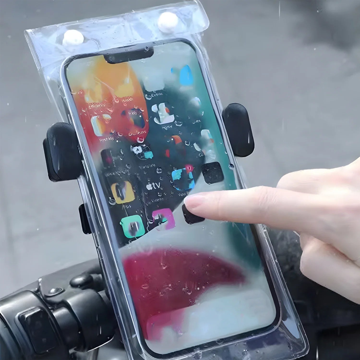 Transparent Waterproof Phone Cover Pouch Universal Mobile Phone Protector Case for Cycling Riding Outdoor Rainproof Phones Bag