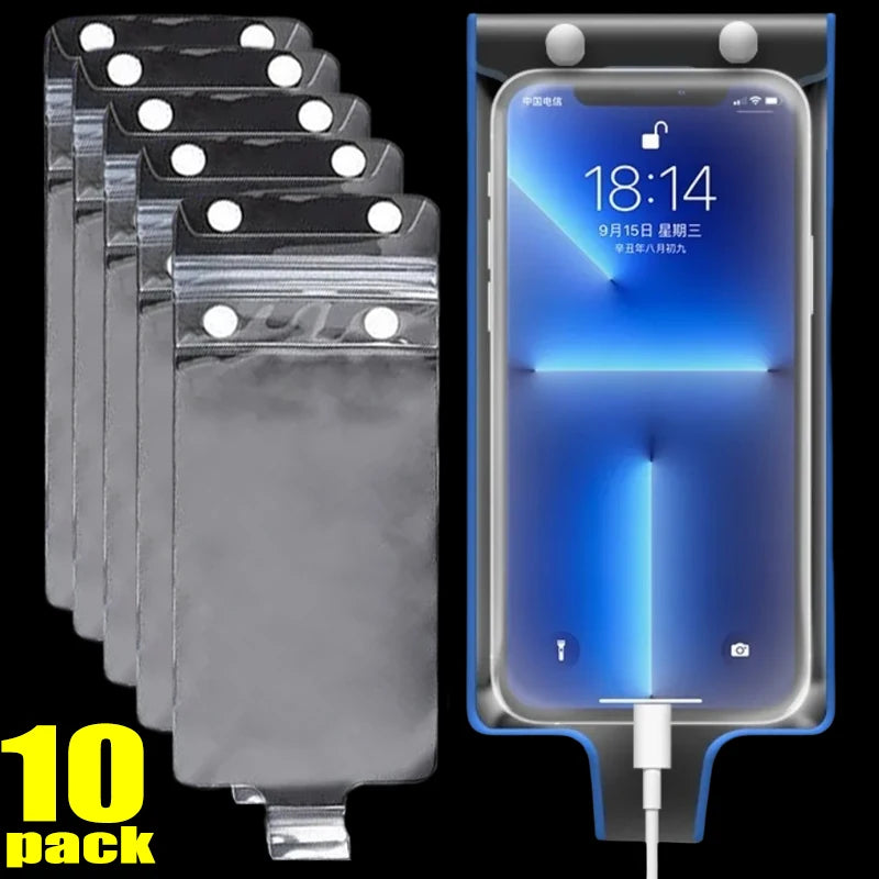 Transparent Waterproof Phone Cover Pouch Universal Mobile Phone Protector Case for Cycling Riding Outdoor Rainproof Phones Bag