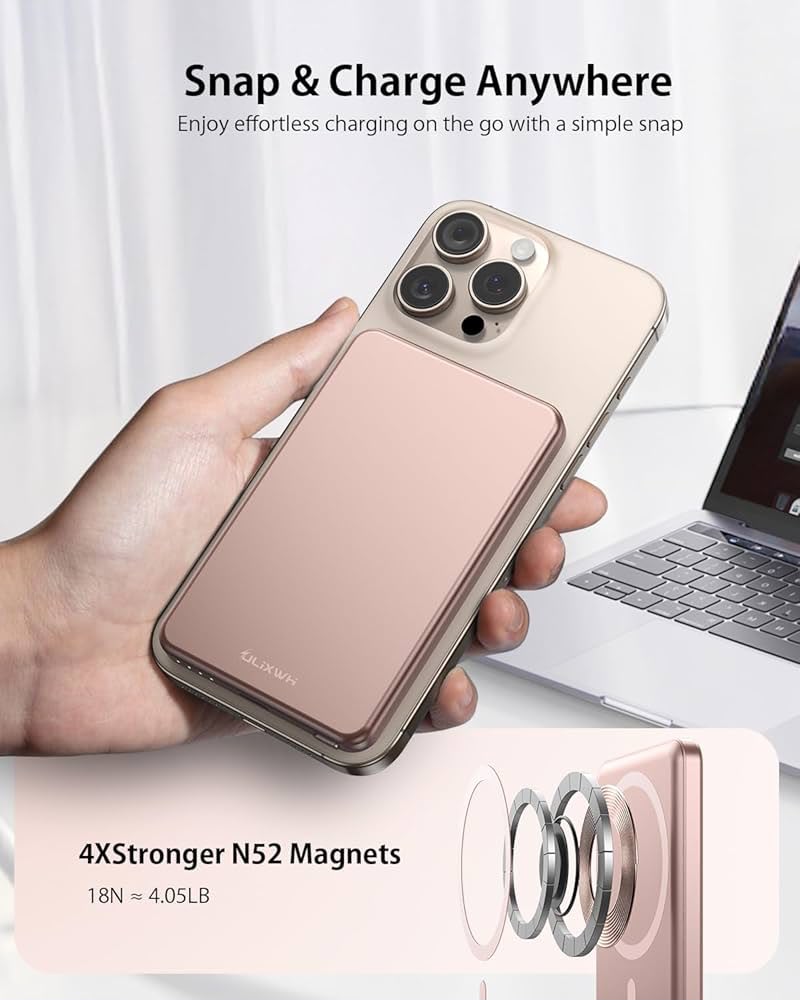 Magnetic Wireless Power Bank – MagSafe Compatible | 5000mAh & 10000mAh