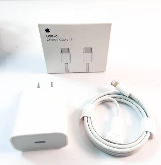 Apple 20W USB-C Power Adapter with USB-C to Lightning Cable-Fast Charging